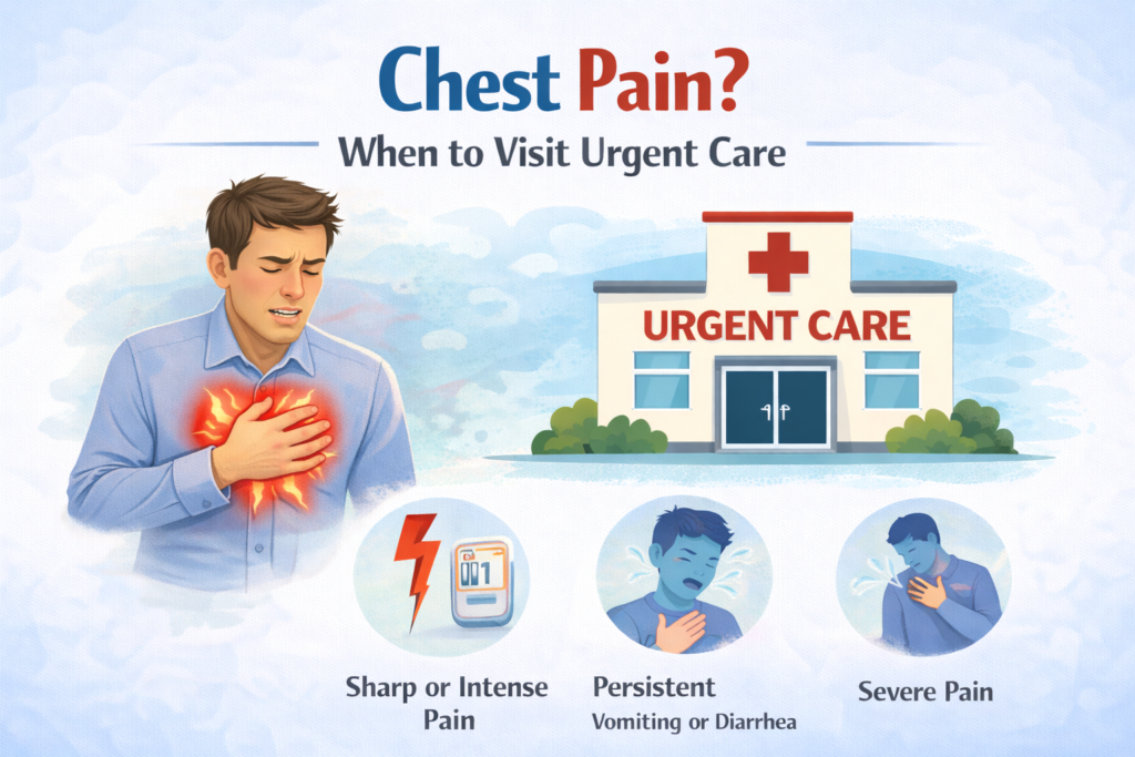 chest pain urgent care Houston